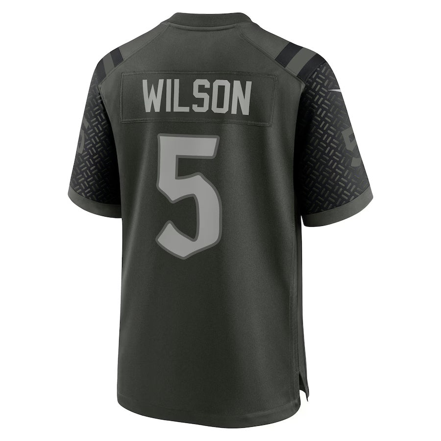 NY.Jets #5 Garrett Wilson 2025 Rivalries Collection Game Jersey  - Gotham Green Stitched American Football Jersey