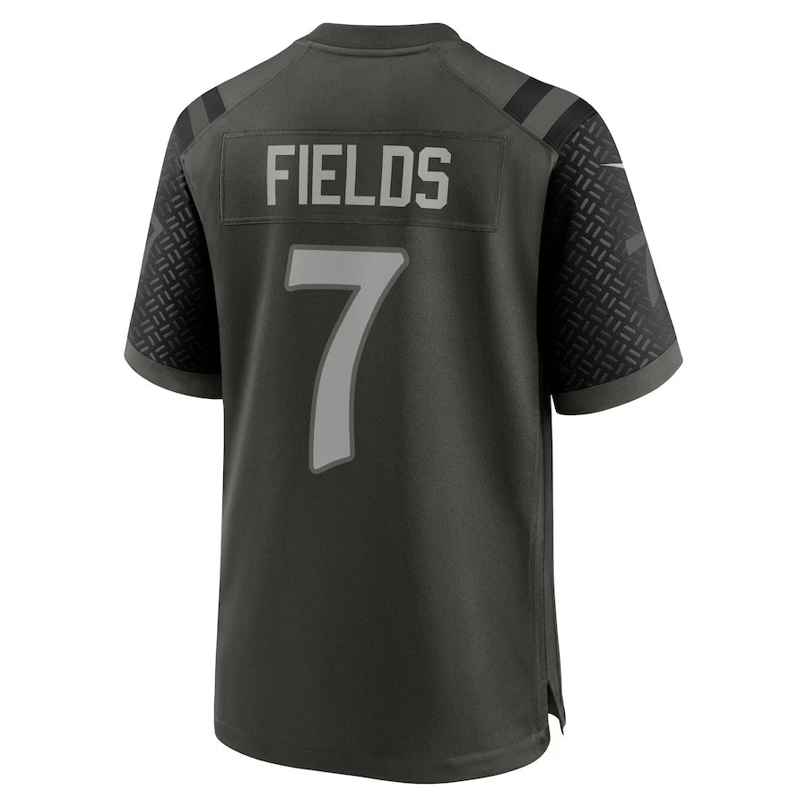NY.Jets #7 Justin Fields 2025 Rivalries Collection Game Jersey  - Gotham Green Stitched American Football Jersey