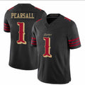 SF.49ers #1 Ricky Pearsall 2025 Rivalries Collection Limited Jersey  - Black Stitched American Football Jersey