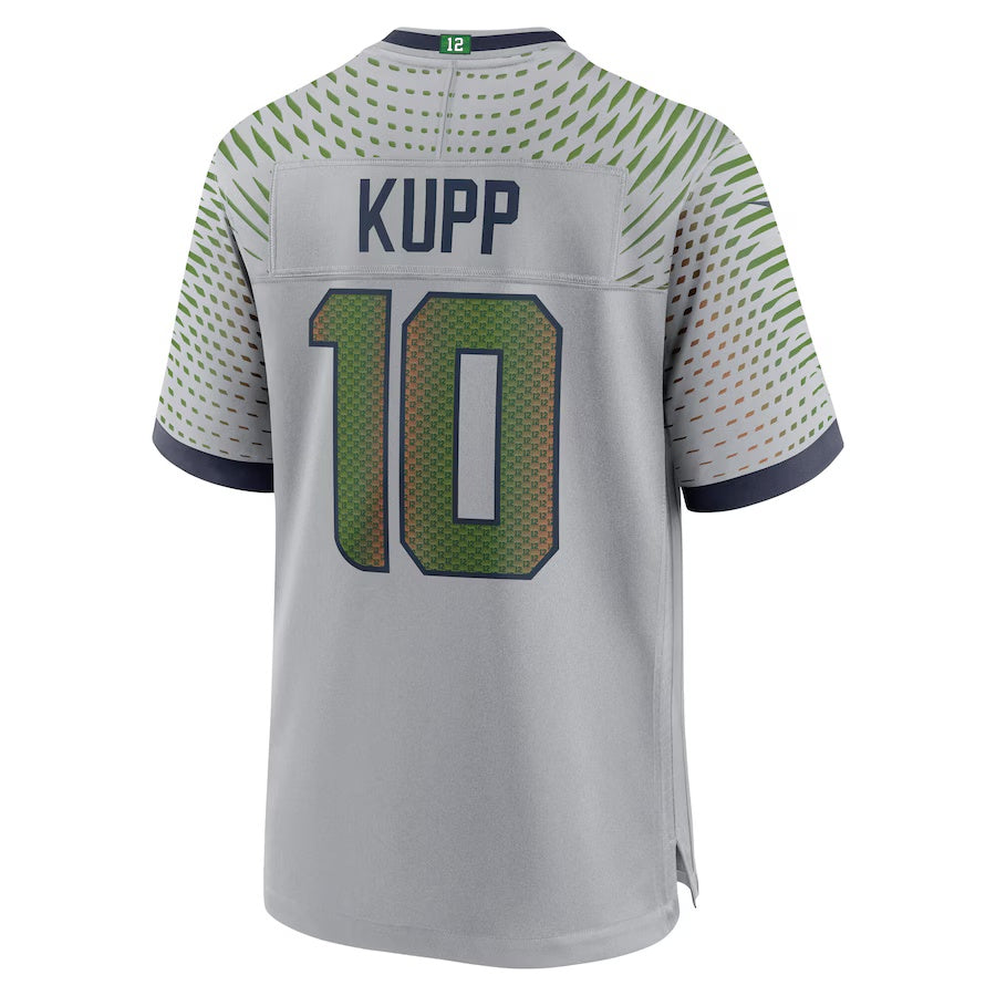 S.Seahawks #10 Cooper Kupp 2025 Rivalries Collection Game Jersey  - Wolf Gray Stitched American Football Jersey