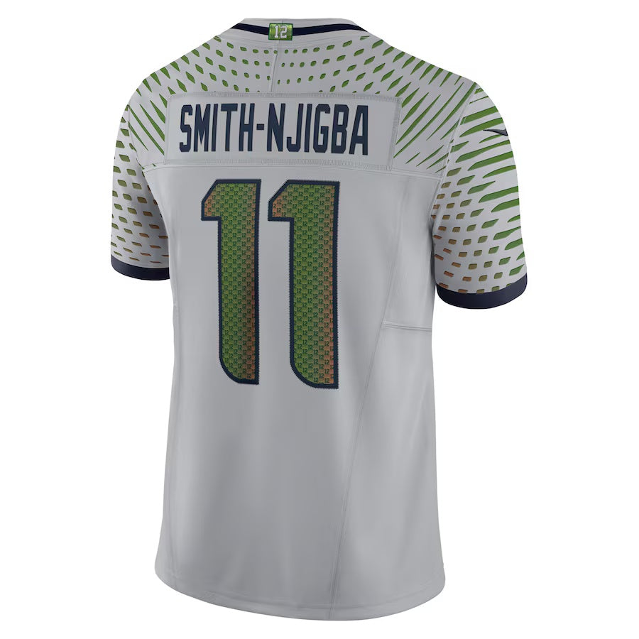 S.Seahawks #11 Jaxon Smith-Njigba 2025 Rivalries Collection Limited Jersey  - Wolf Gray Stitched American Football Jersey