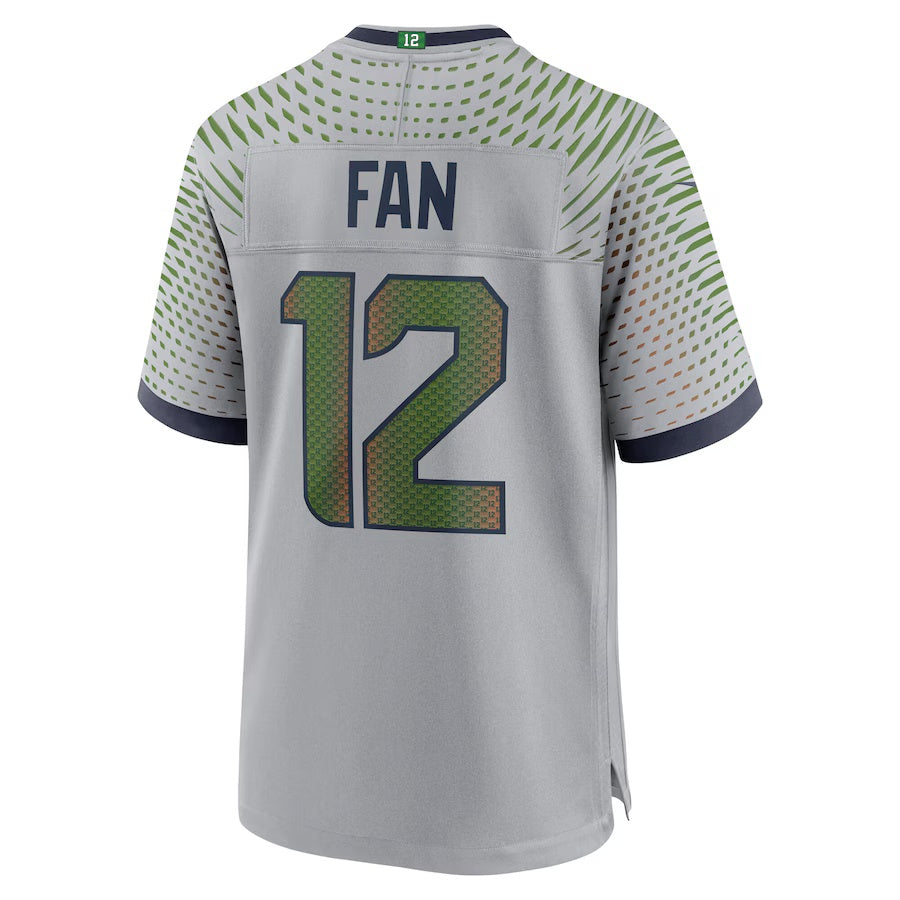 S.Seahawks #12s 2025 Rivalries Collection Game Jersey  - Wolf Gray Stitched American Football Jersey