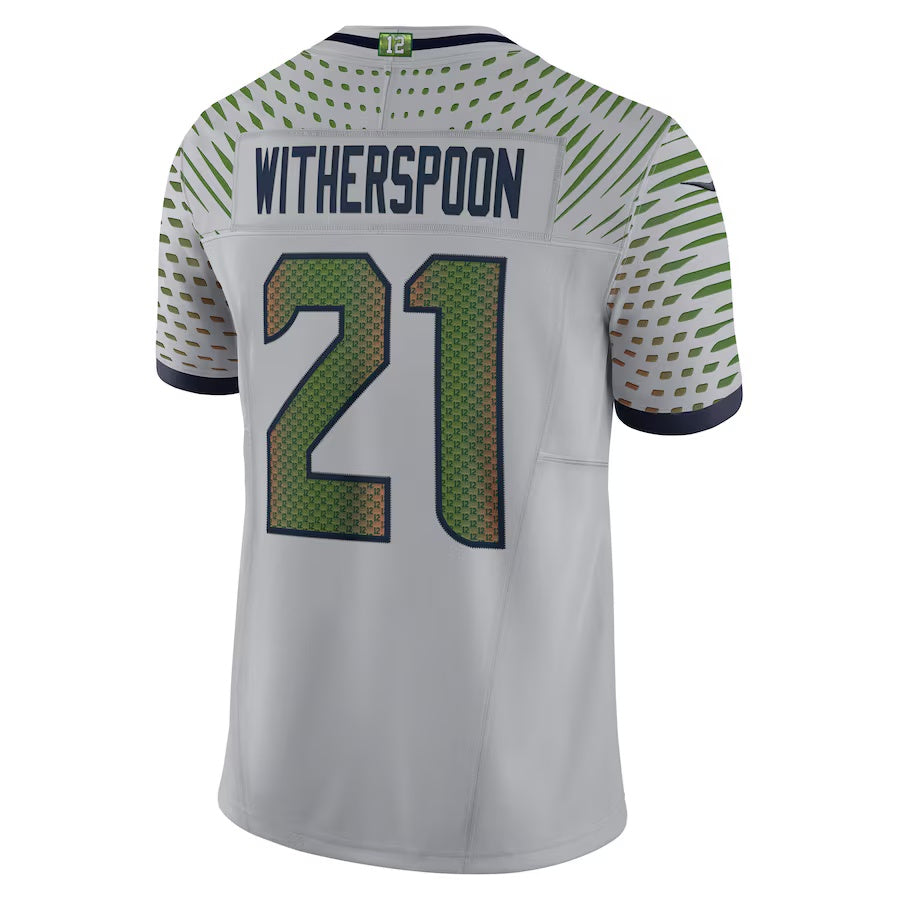S.Seahawks #21 Devon Witherspoon 2025 Rivalries Collection Limited Jersey  - Wolf Gray Stitched American Football Jersey