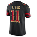 SF.49ers #11 Brandon Aiyuk 2025 Rivalries Collection Limited Jersey  - Black Stitched American Football Jersey