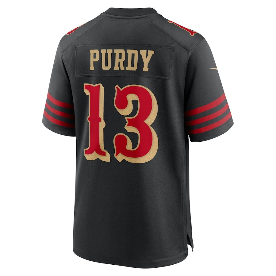 SF.49ers #13 Brock Purdy 2025 Rivalries Collection Game Jersey  - Black Stitched American Football Jersey