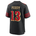 SF.49ers #13 Brock Purdy 2025 Rivalries Collection Game Jersey  - Black Stitched American Football Jersey