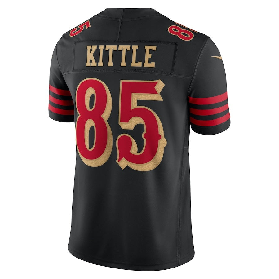 SF.49ers #85 George Kittle 2025 Rivalries Collection Limited Jersey  - Black Stitched American Football Jersey